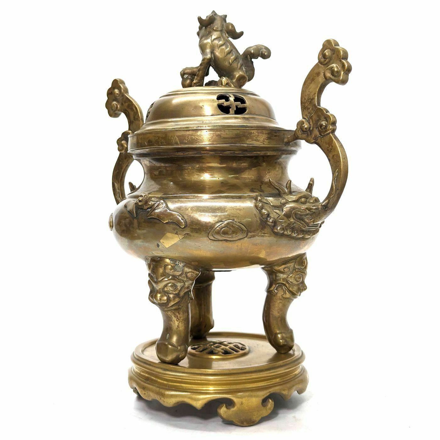 Chinese Bronze Incense Burner 19th Century photo furniture