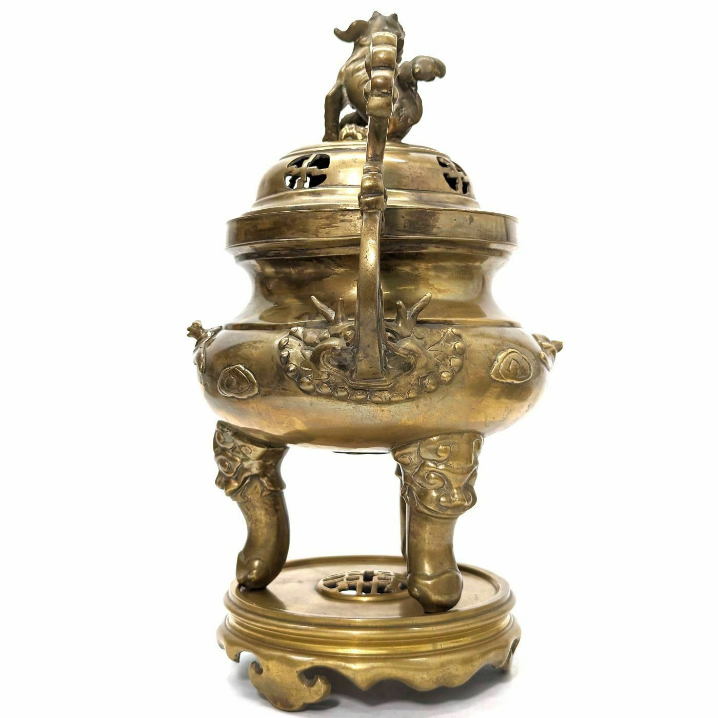 Chinese Bronze Incense Burner 19th Century photo for sale