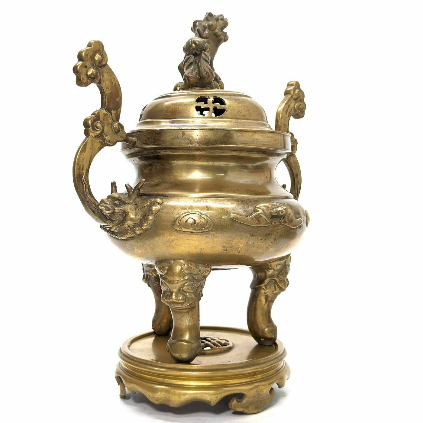 Chinese Bronze Incense Burner 19th Century photo Home Decor