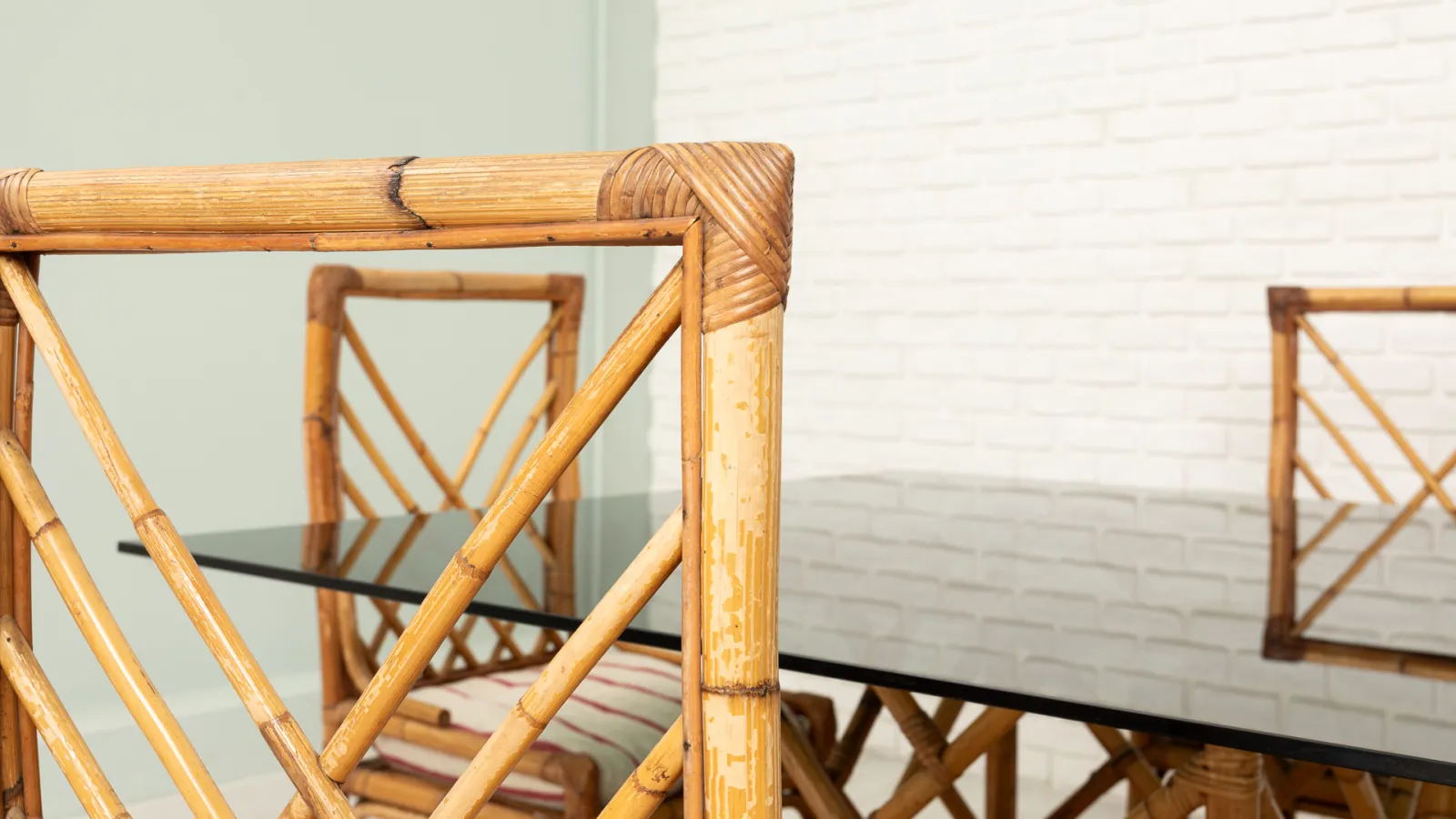 Natural Bamboo Garden Table And Chairs photo furniture