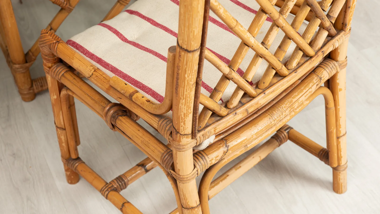 Natural Bamboo Garden Table And Chairs photo for sale