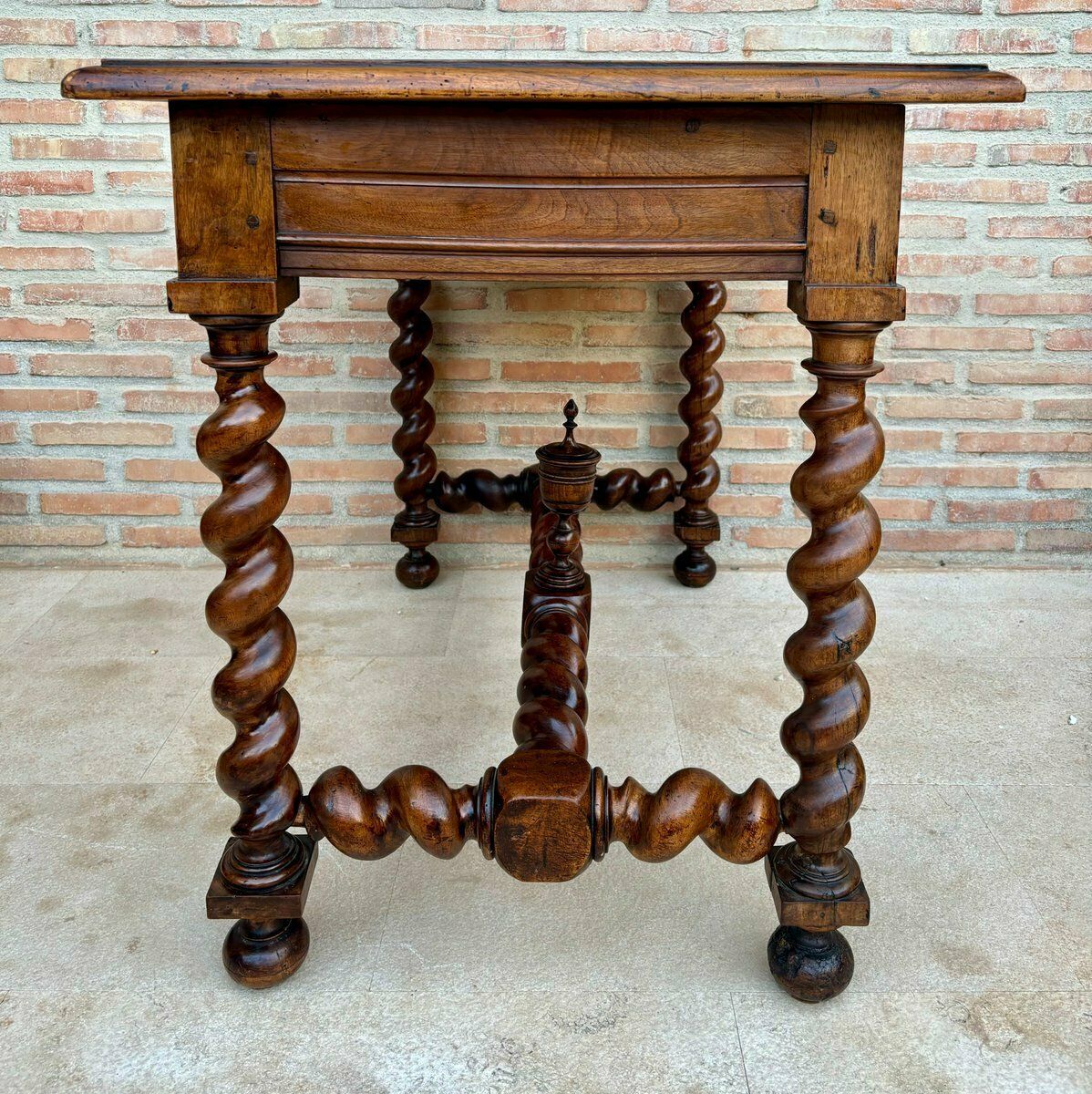 Antique French Walnut Desk, 1800s photo 2385.0