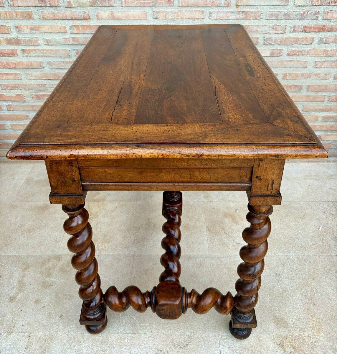 Antique French Walnut Desk, 1800s photo buy