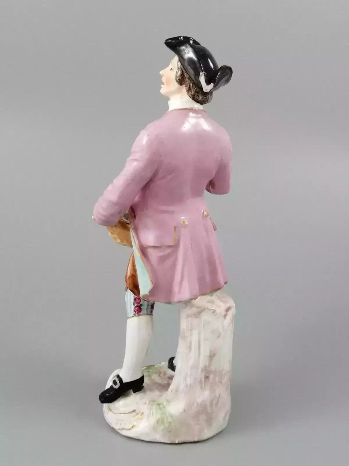 Antique Chelsea Porcelain Figurine, “A Spoon Seller”, C. 1758   1769 photo for sale