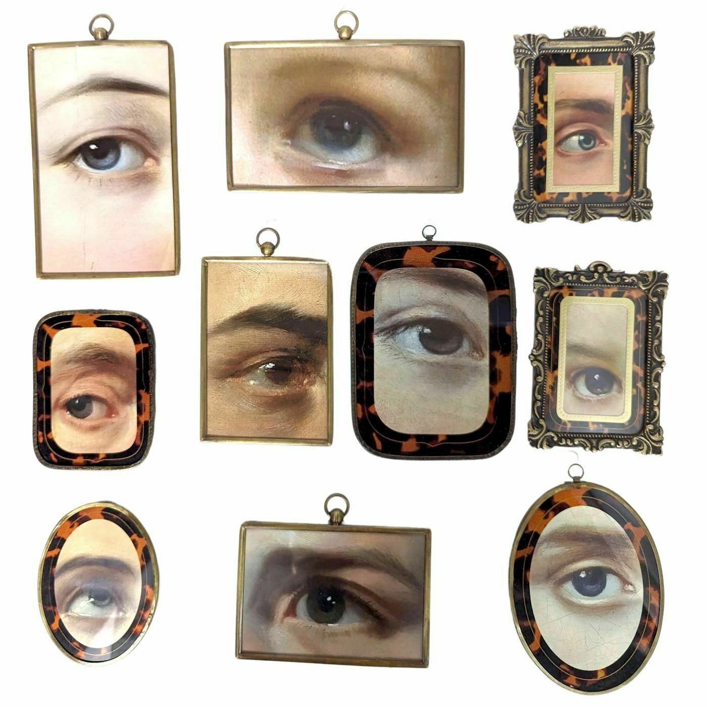 Series Of Small Modern Frames On The Theme Of Regard