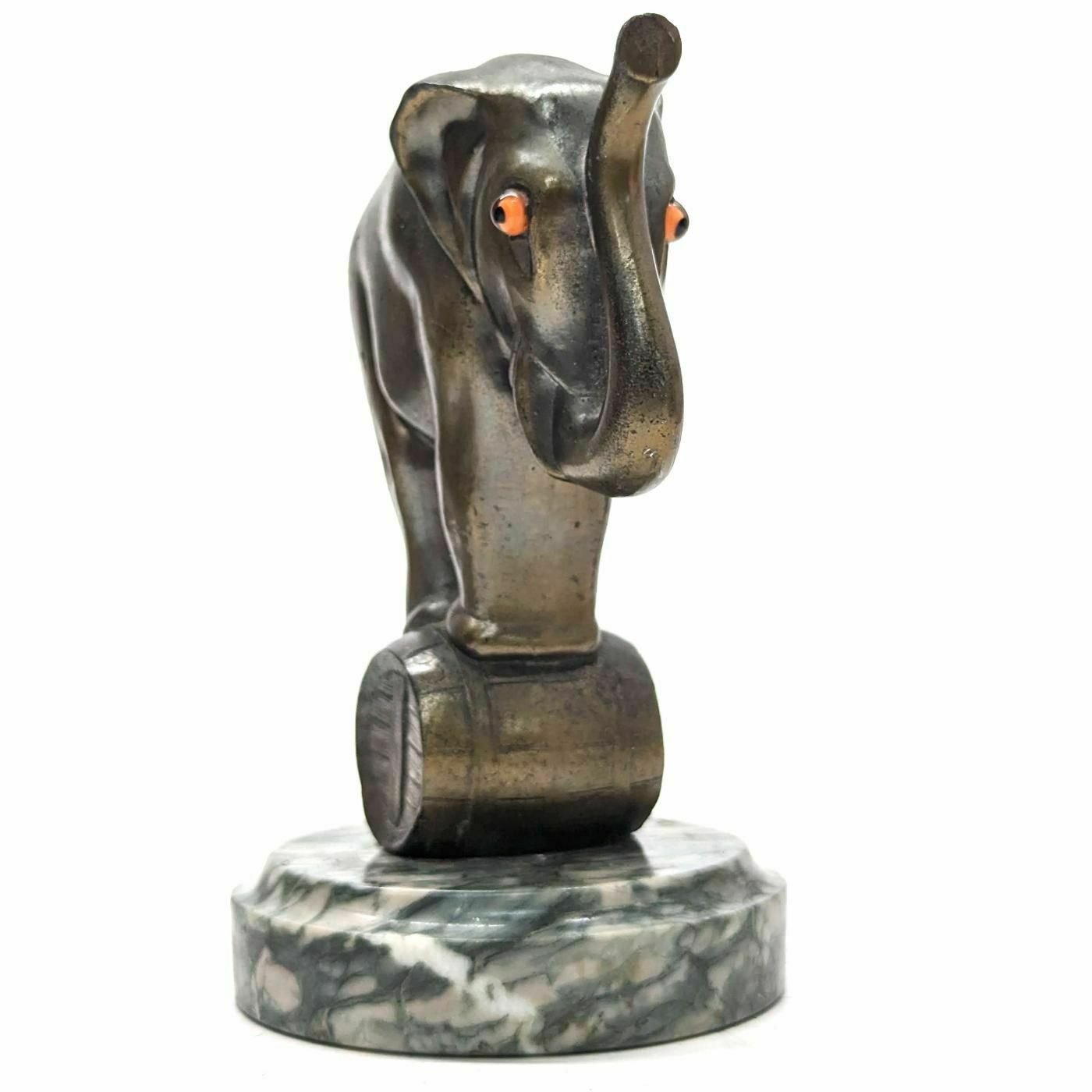 1930 Radiator Cap With Elephant Brand Franjou photo for sale