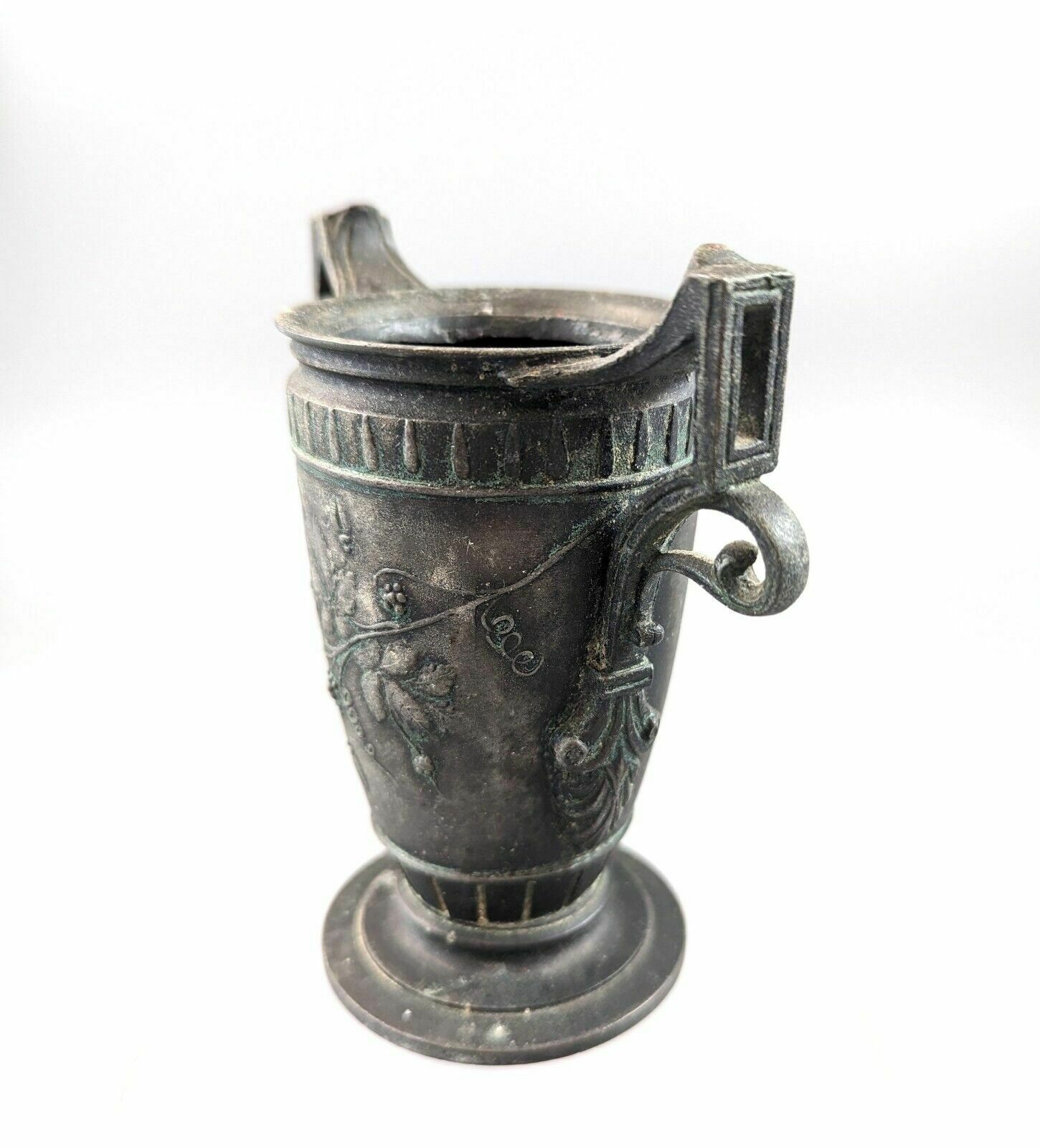 A Classical Greek Style Pewter Amphora Jules Brateau, Circa 1900. photo furniture
