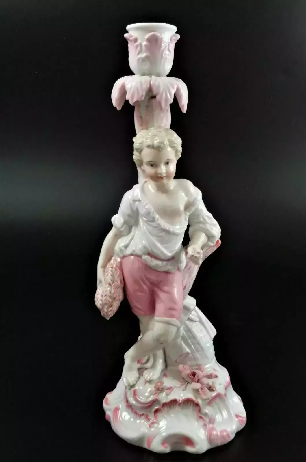 photo for sale Antique Pair Of Porcelain Candelabrum , Mark Of Joseph Gaspard Robert,C.18 Th