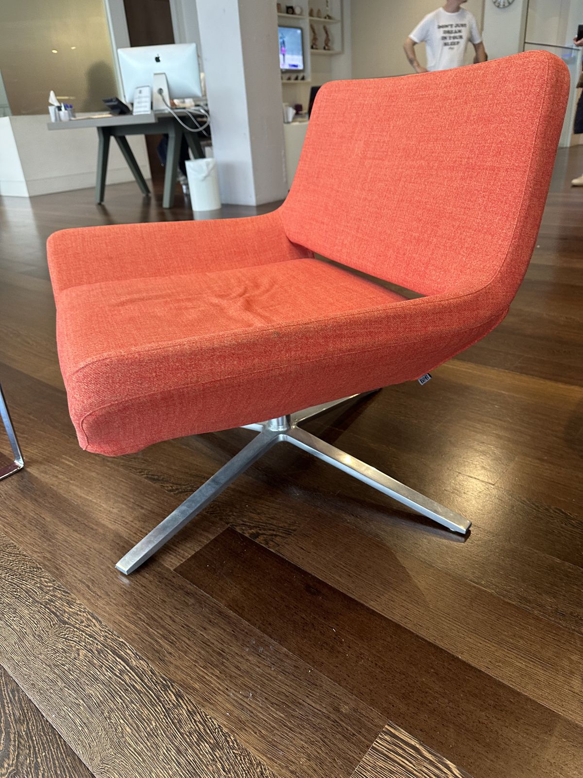 Stunning Jeffrey Burnett Bb Italia Metropolitan Chair In Burnt Orange Set Of 3 photo Furniture