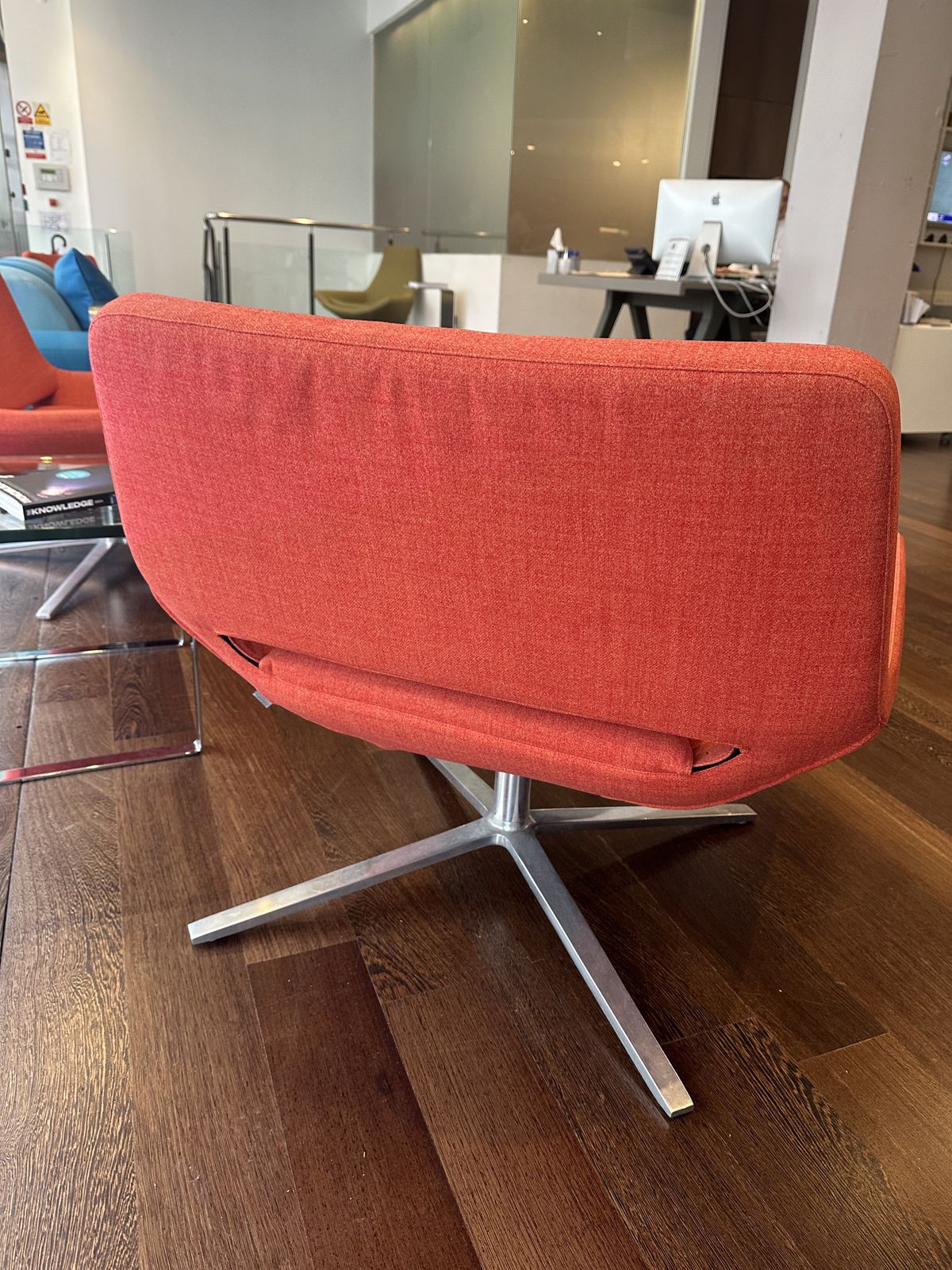 Stunning Jeffrey Burnett Bb Italia Metropolitan Chair In Burnt Orange Set Of 3 photo buy