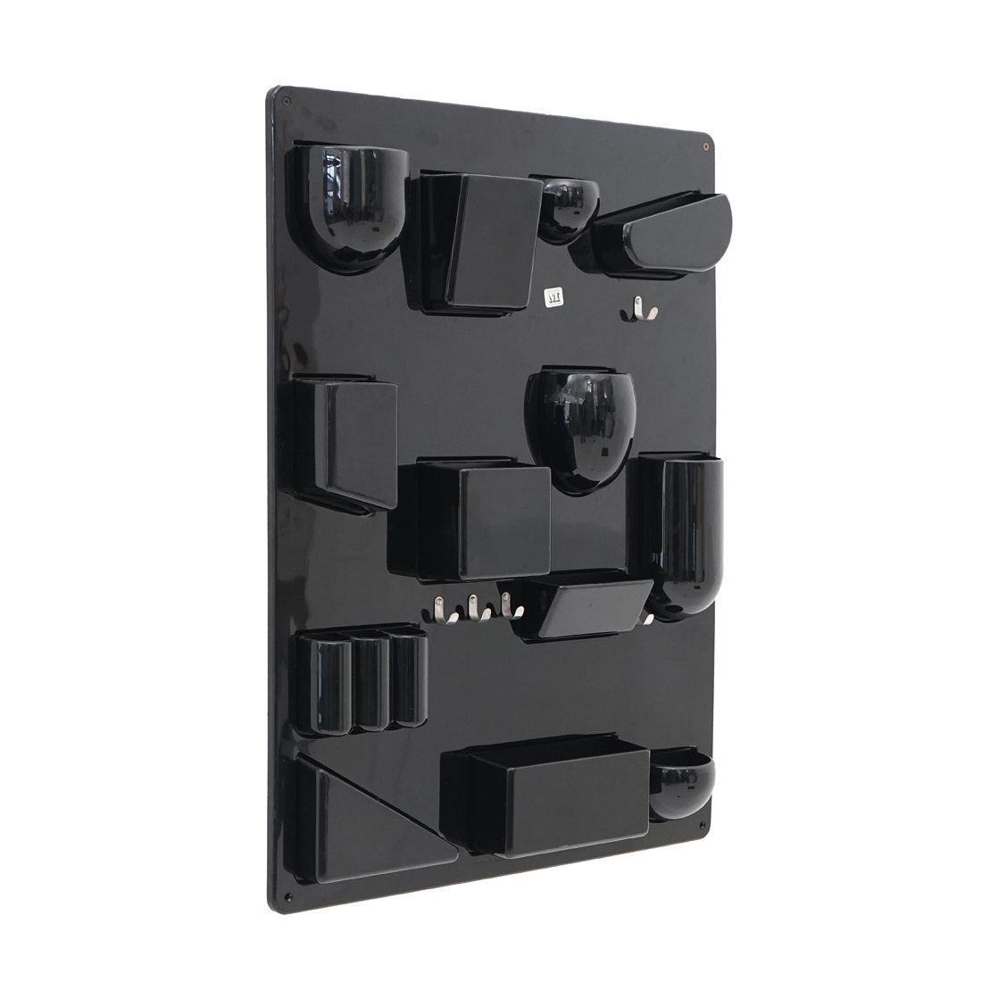 Black “Uten.Silo” Wall Organizer Tray By Dorothee Maurer Becker For Design M, 1960s