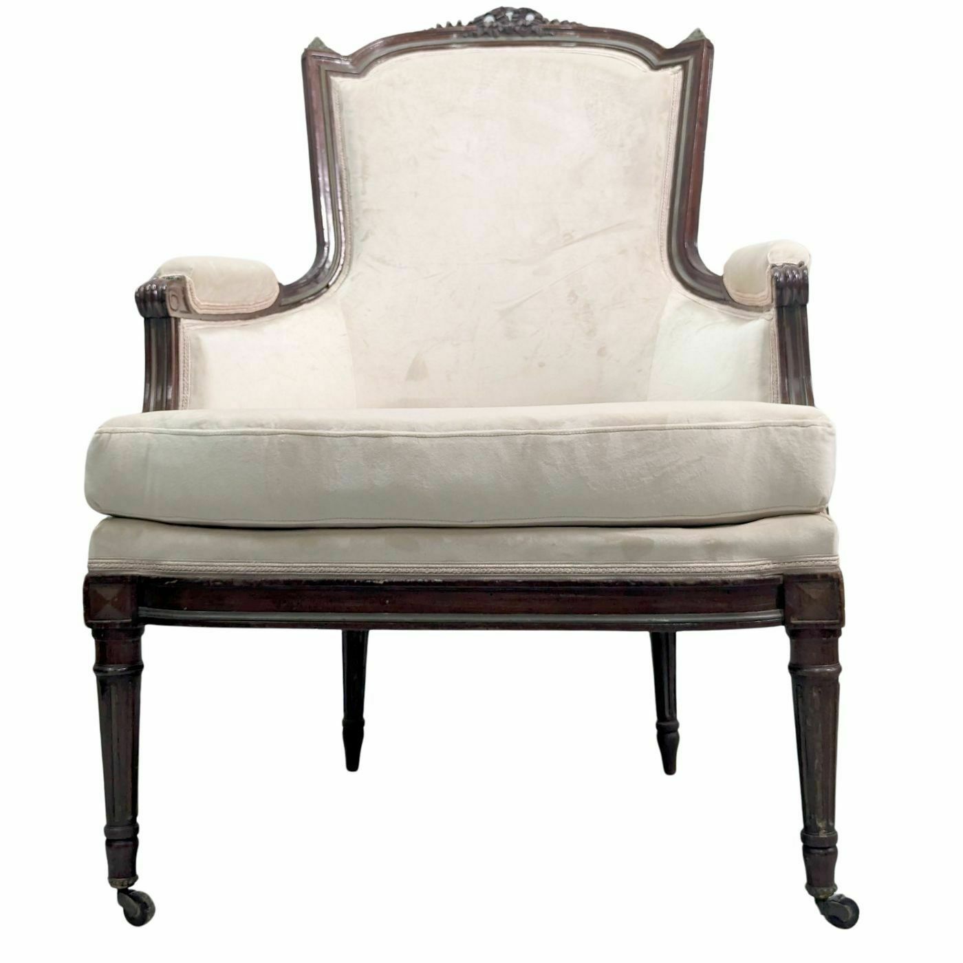 Louis XVI Style Armchairs In 19th Century Mahogany (Fake Pair) photo Furniture
