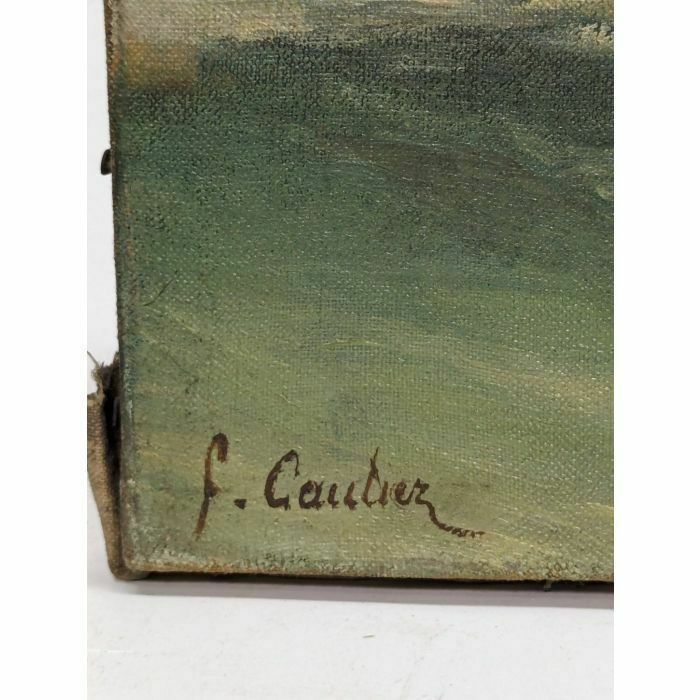 Oil Painting On Canvas Marine By François Gautier (1842 1917) photo vinterior