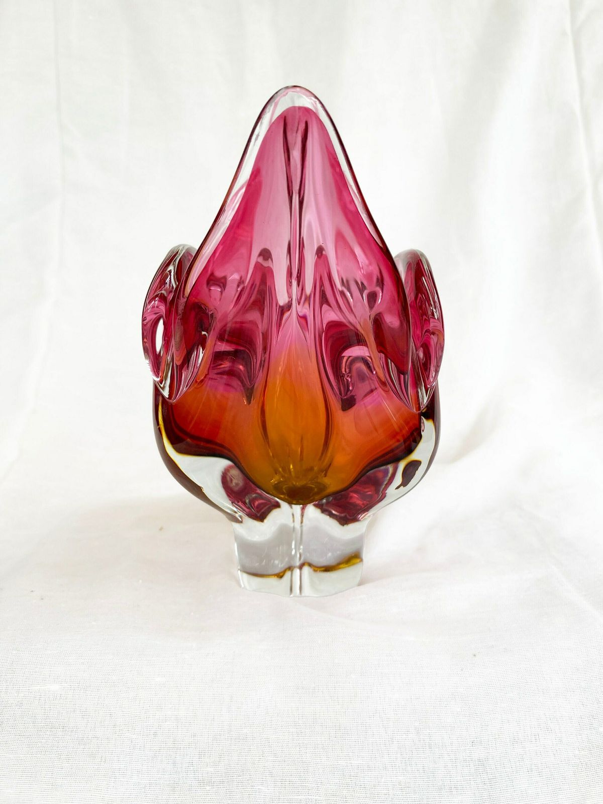 Absolutely Stunning Large Sommerso Art Glass Centrepiece/Bowl By Josef Hospodka   Chribska. Circa 1960 photo 99.0