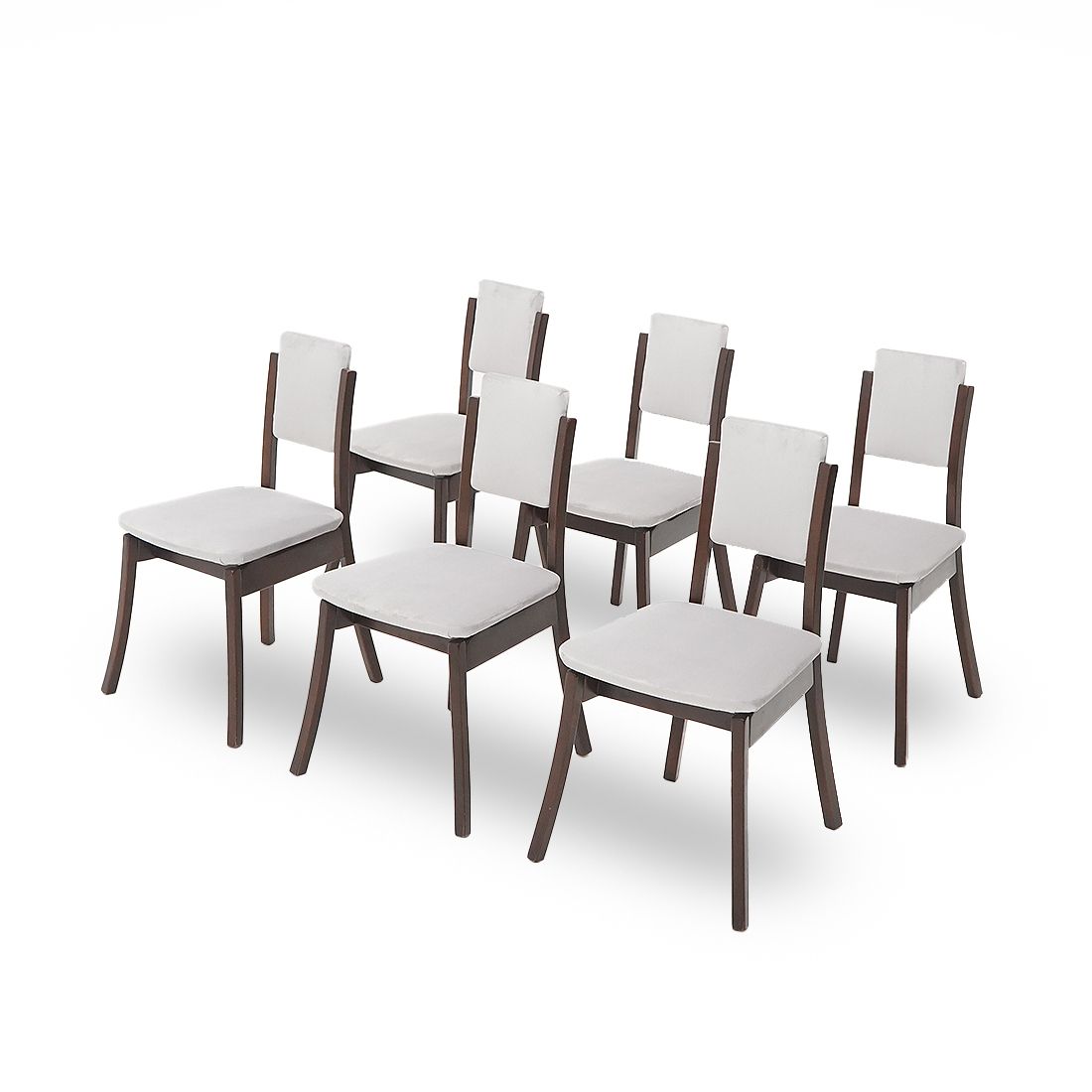 6 Gray Velvet Chairs By Angelo Mangiarotti For La Sorgente Del Mobile, 1970s photo for sale