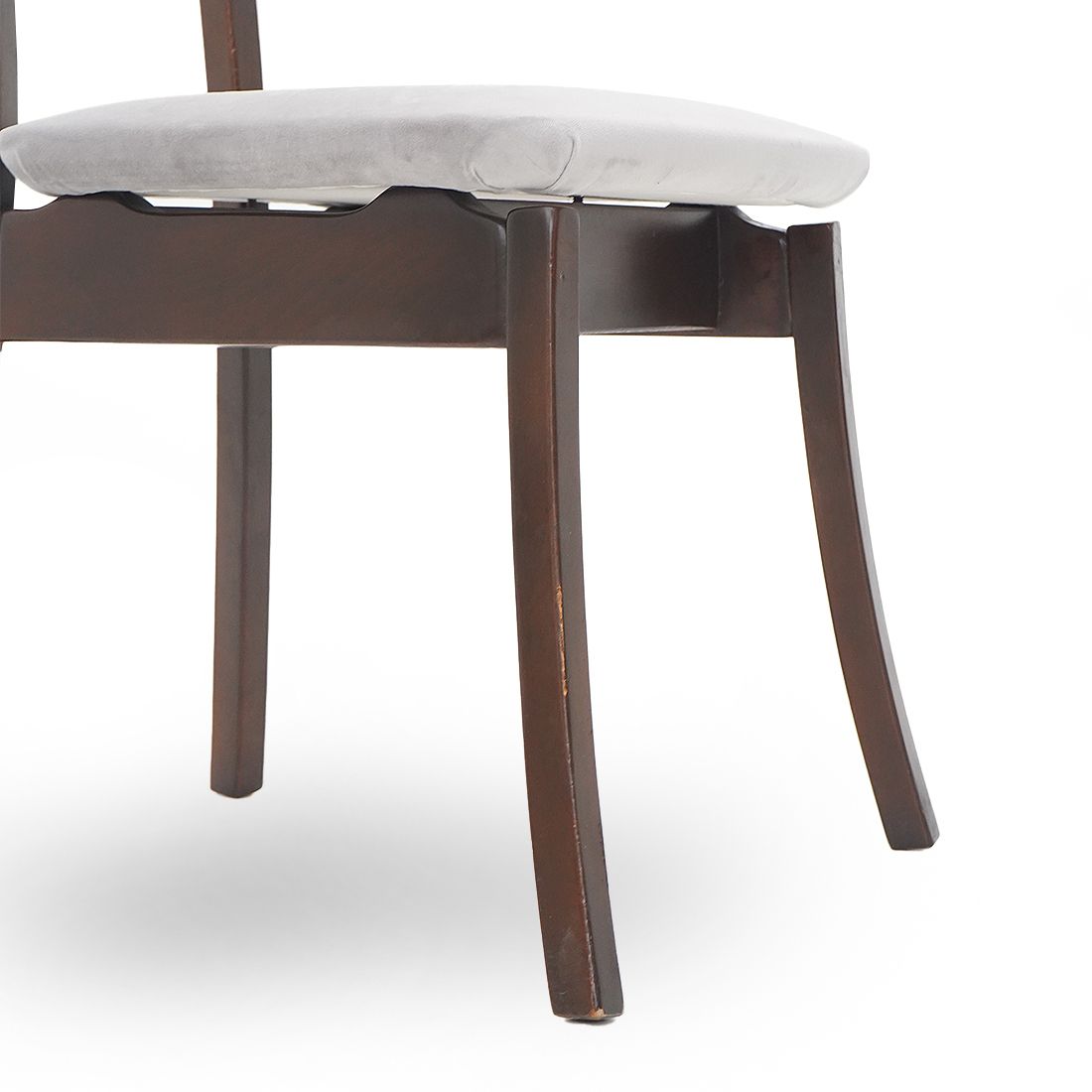 Furniture 6 Gray Velvet Chairs By Angelo Mangiarotti For La Sorgente Del Mobile, 1970s photo