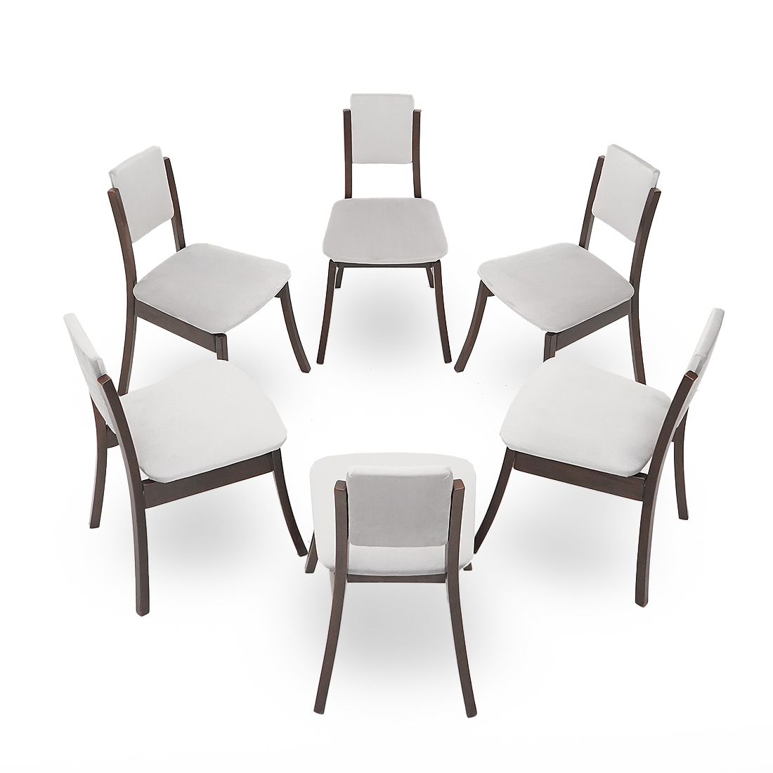 6 Gray Velvet Chairs By Angelo Mangiarotti For La Sorgente Del Mobile, 1970s photo vinterior