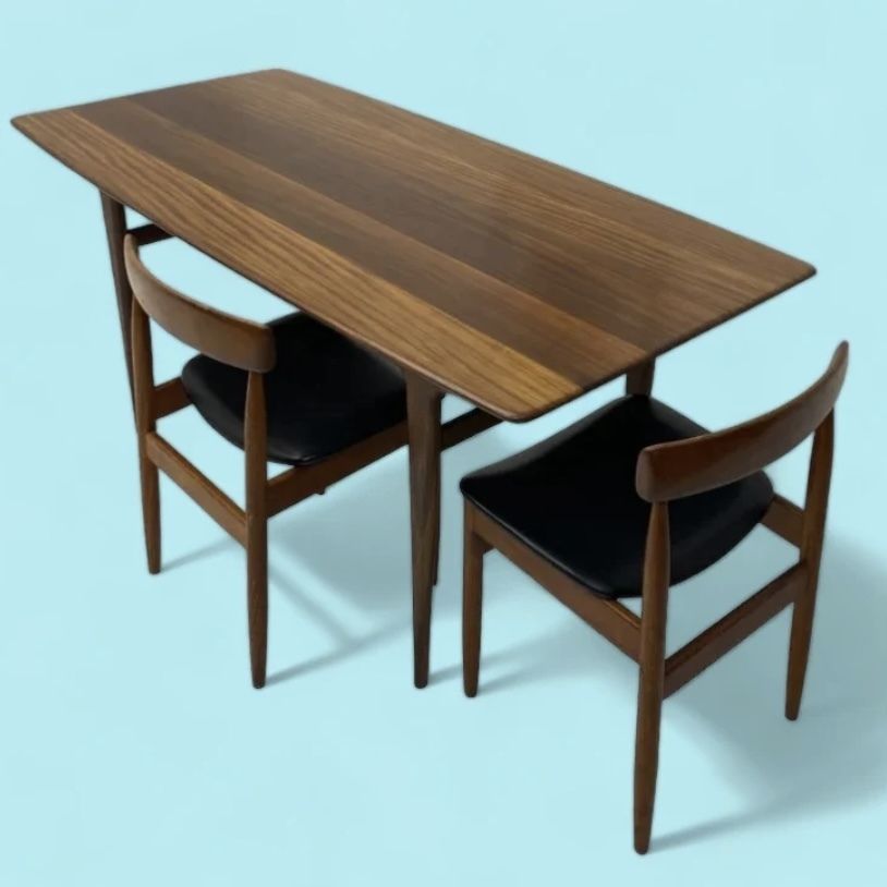 Afromasia Younger Dining Table, Mid 20th Century