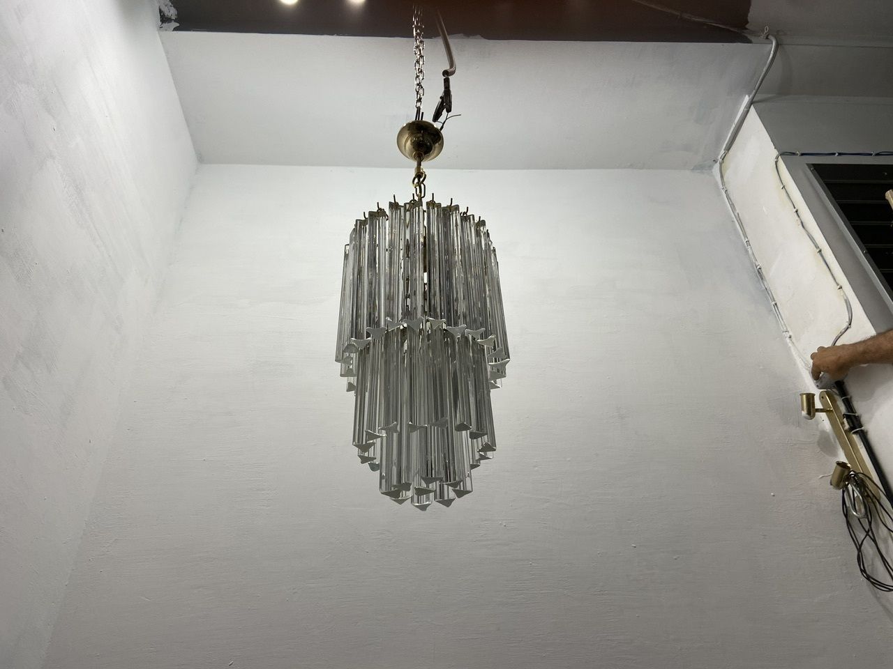 photo furniture Murano Glass Trilobi Chandeliers Set Of 2