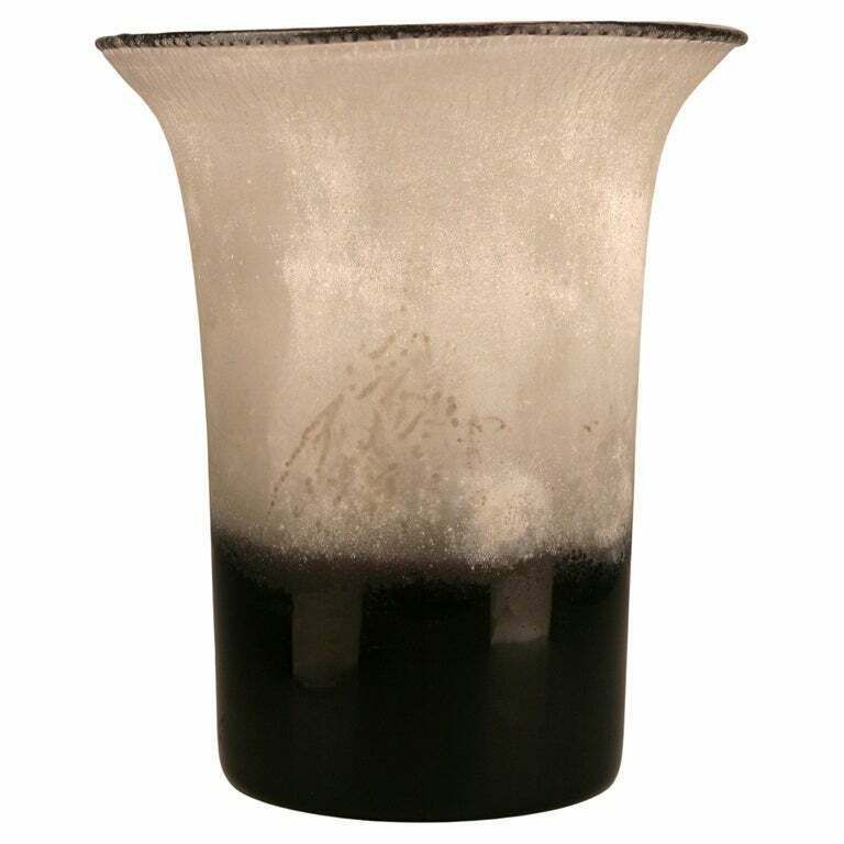 Mid 20th Century Modern Frosted Murano Glass Lamp/Vase By Italian Artist Alfredo Barbini