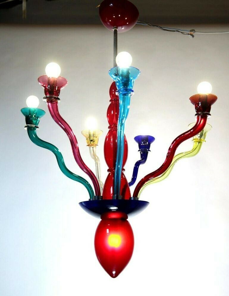 Gaia Chandelier, Venexiana, Gismondi Orni Halloween For Veart, Memphis Style 80s photo for sale