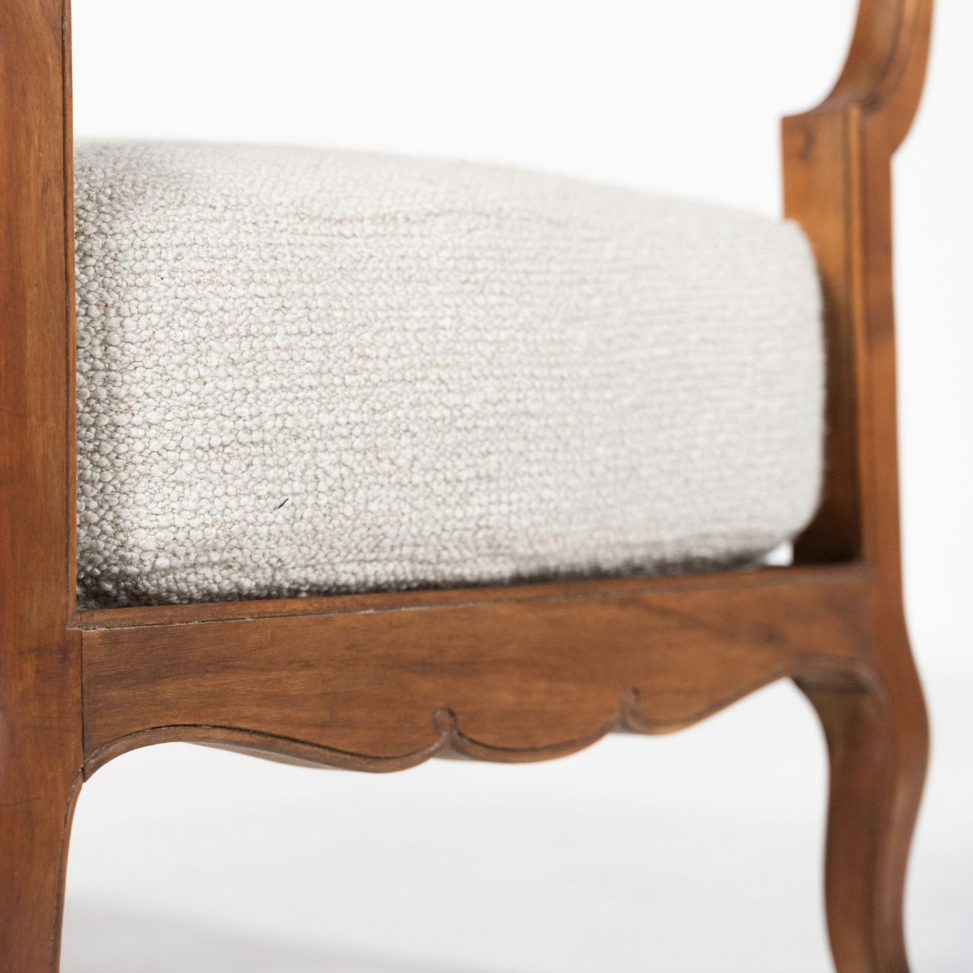 Pair Of Wooden And Fabric Armchairs, 1960s – New Upholstery photo 2330.0