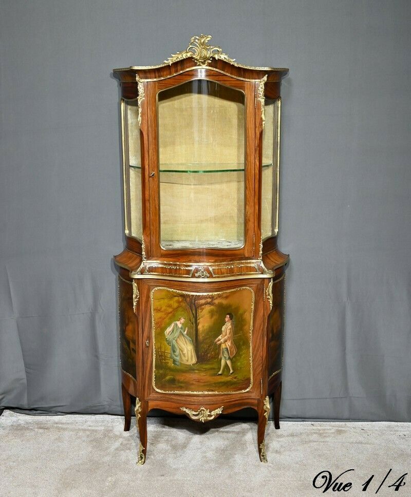 Rosewood Showcase Furniture, Napoleon III Period, Louis XV/Louis XVI Style – Mid 19th Century photo 4600.0