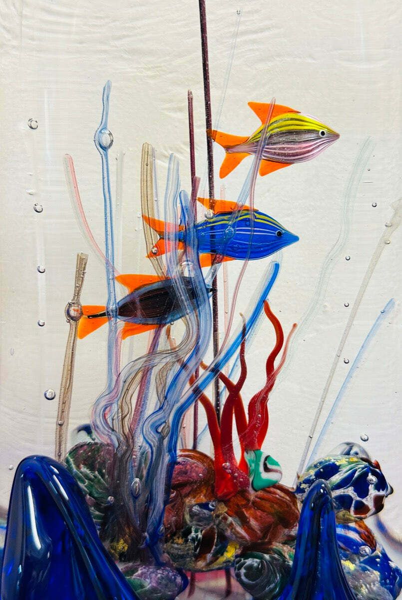 photo vinterior Contemporary Chinese Fish Aquarium In The Style Of Glass Studio Murano