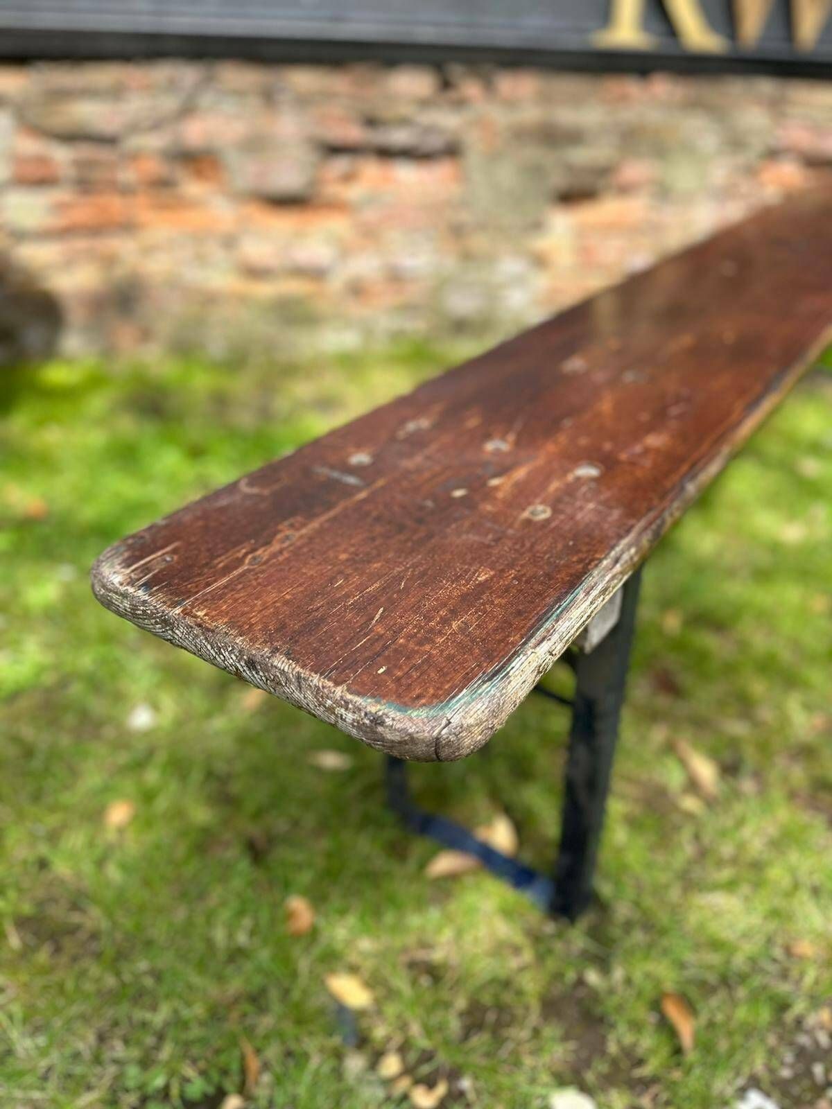 Beer Festival Fold Up Bench / Picnic Bench / Hallway Seating Garden Furniture (2 photo Garden Furniture