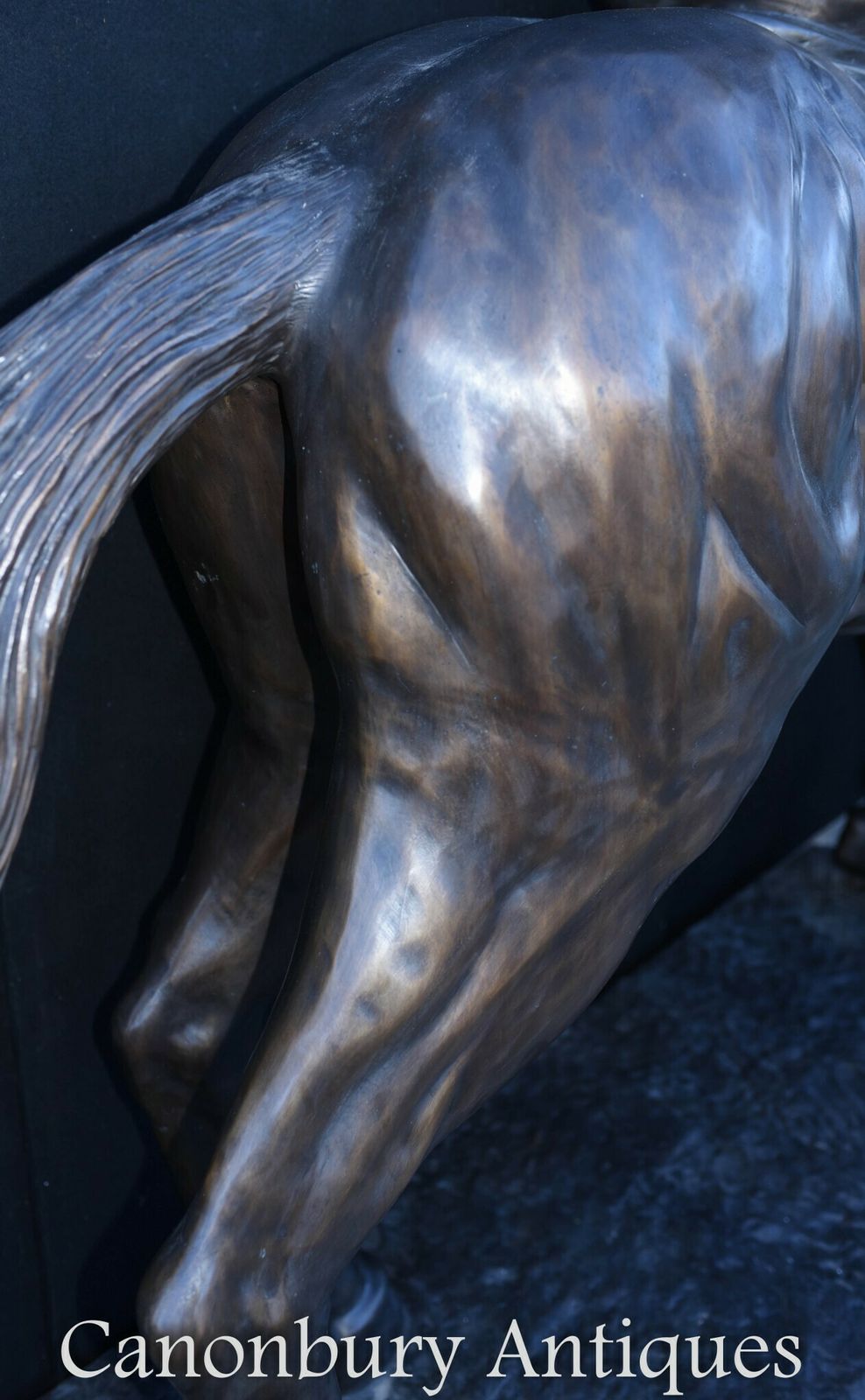 photo for sale Lifesize French Bronze Horse And Jockey Statue By Bonheur