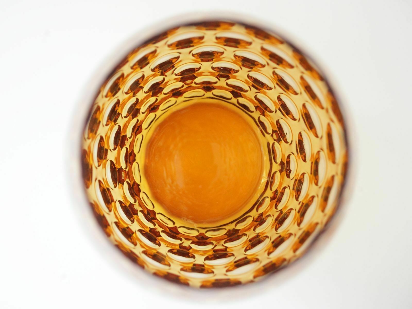 Amber Czechoslovakian Glass Vases From Egermann, 1990s photo vintage
