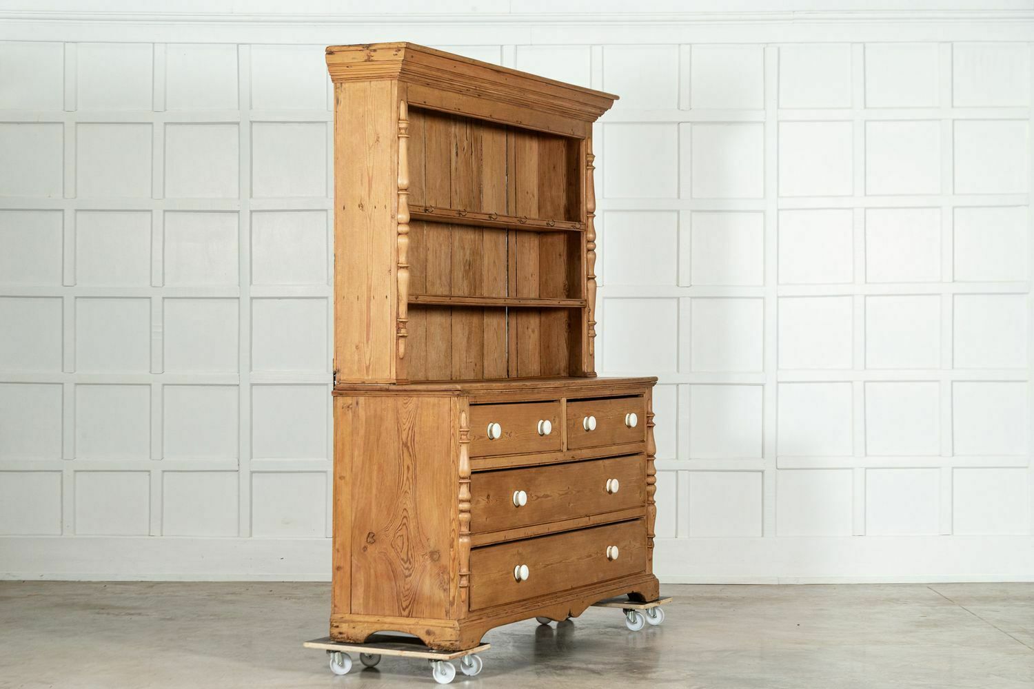 Large English 19thc Pine Dresser photo furniture
