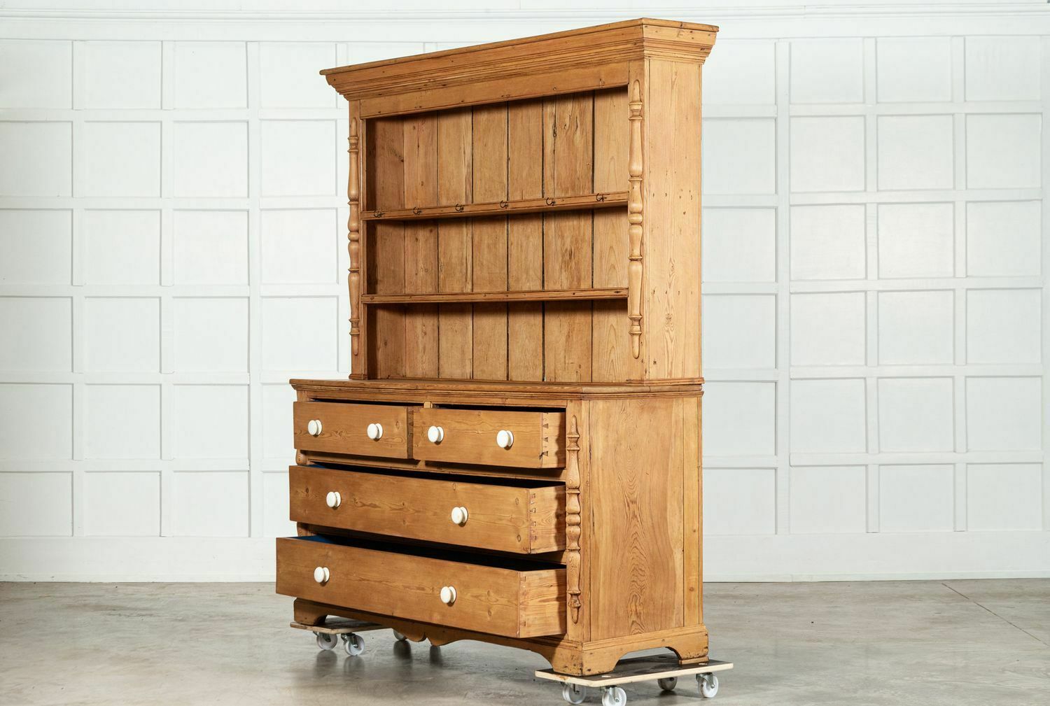 Large English 19thc Pine Dresser photo 5118.0