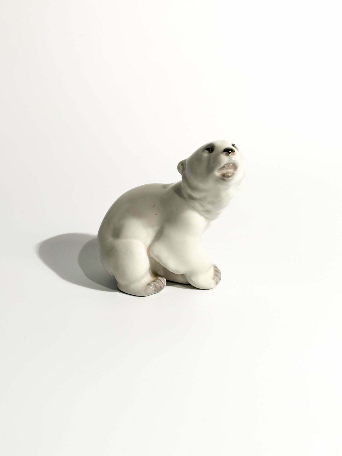 Russian Ceramic Polar Bear Figurine From The 1950s