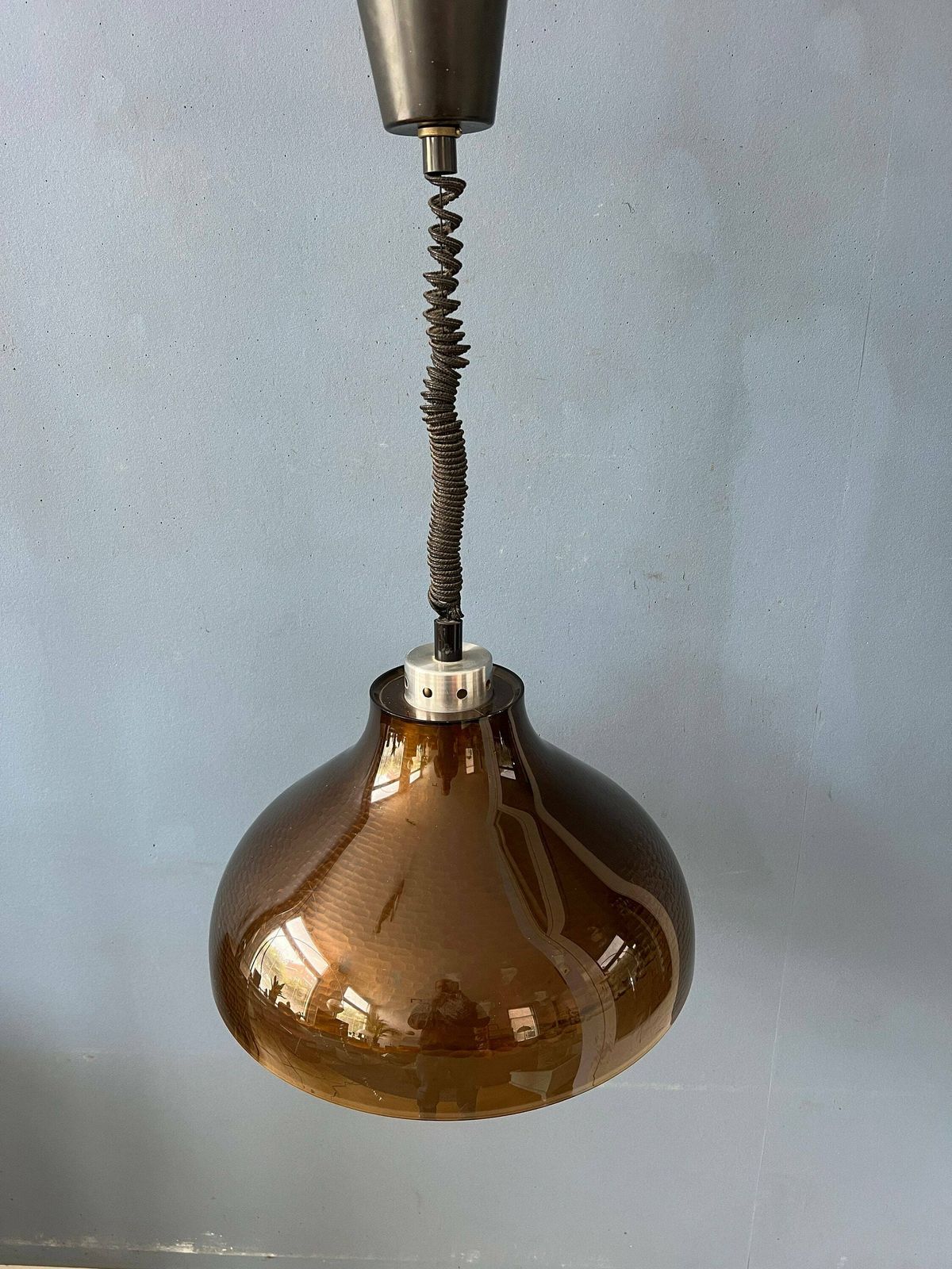 Hanglamp Van Gerookt Acrylglas – Mid Century Space Age Ufo Stijl photo vinterior