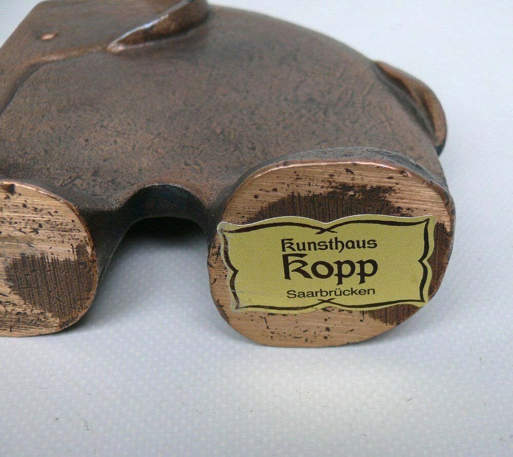 Elephants Book Supports In Bronze From Kunsthaus Kopp, 1960s, Set Of 2 photo Art
