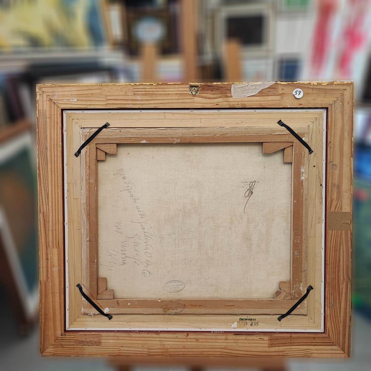 Work By Domenico Purified Oil On Canvas 1967 photo vinterior