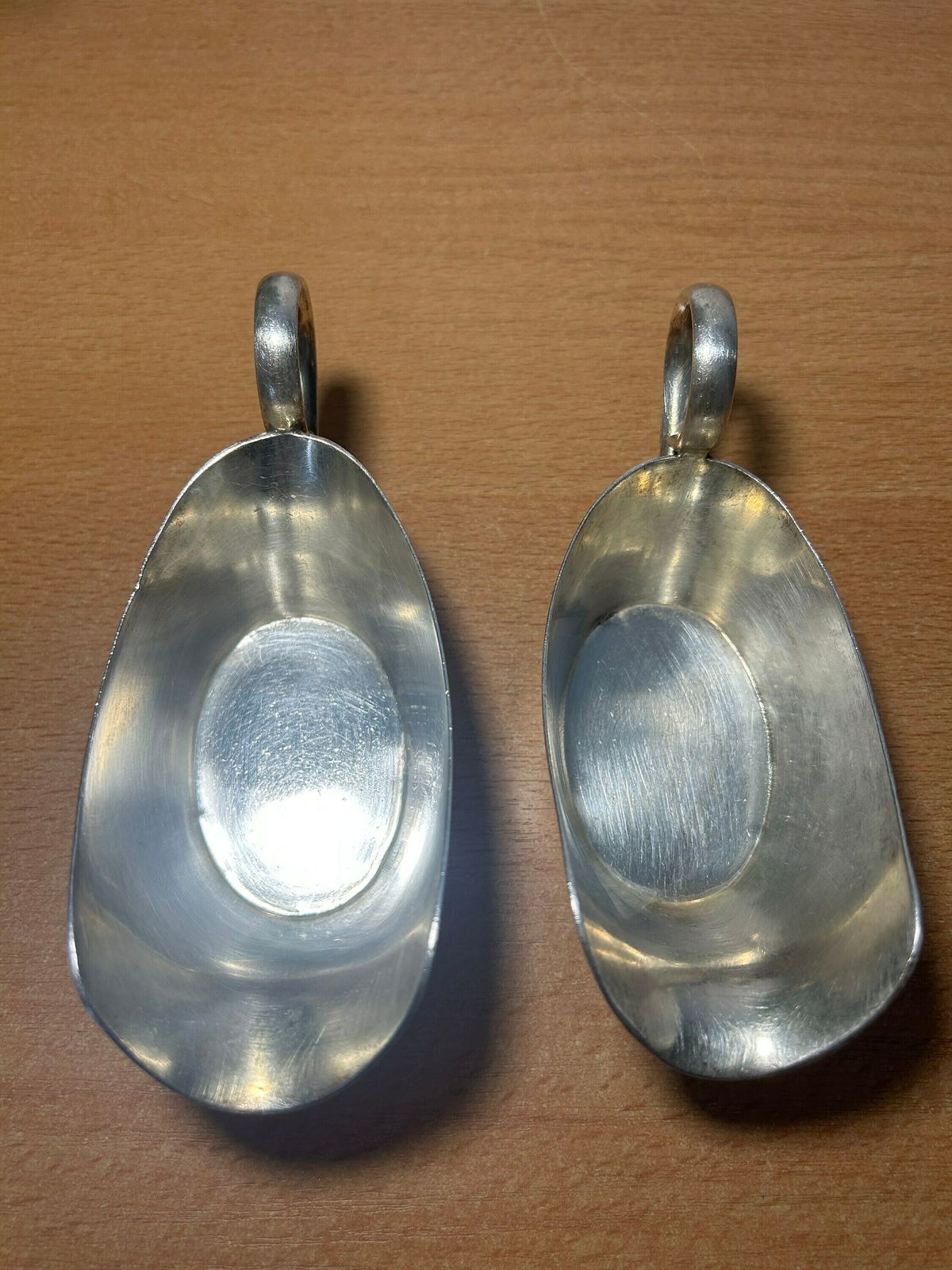 Antique German Sternegg Schaffhausen Gebruder Hepp Exclusiv Silver Plated Creamer Gravy Boat / Set Of 2 photo furniture