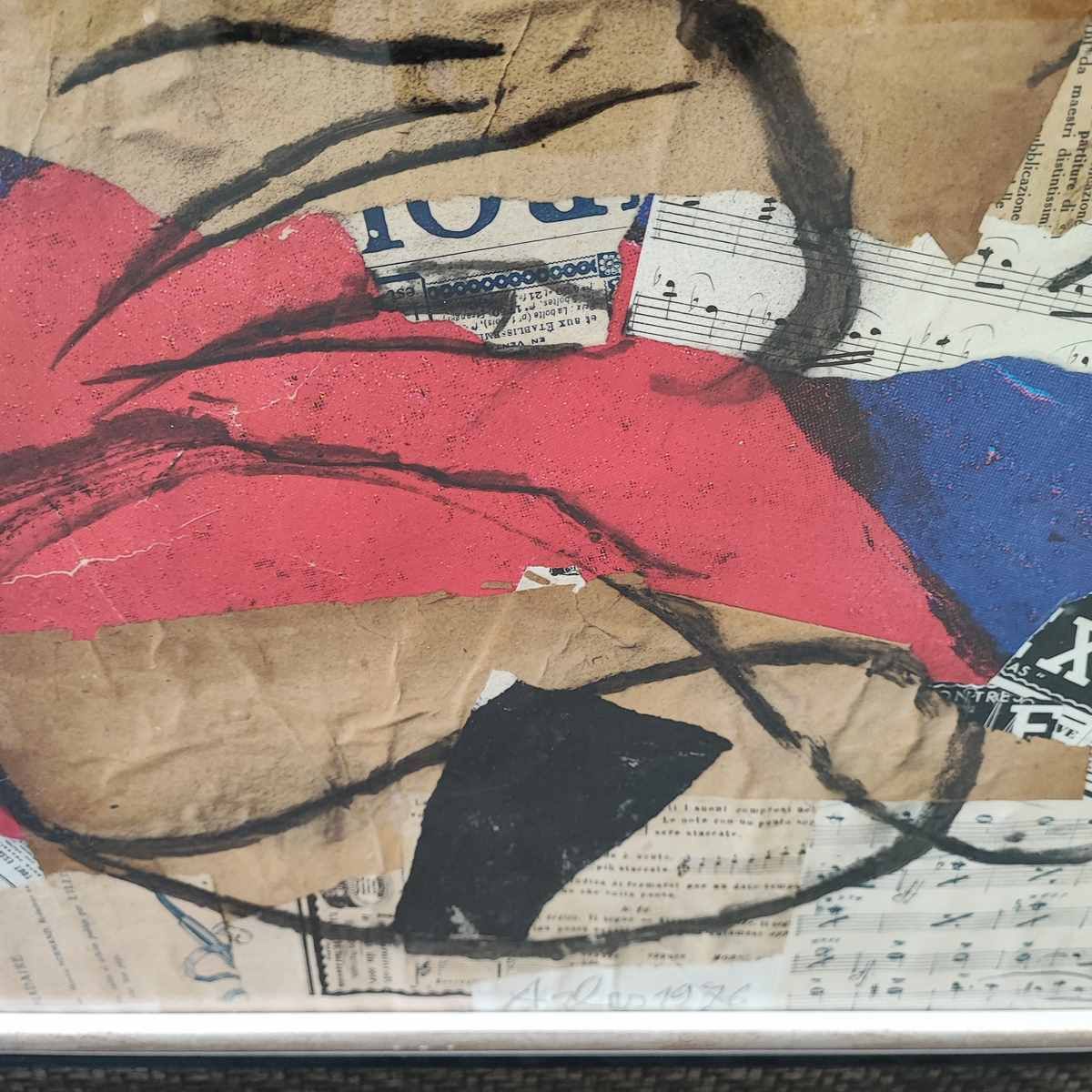 Mixed Media Painting On Canvas By Carmassi Arturo Year 1976, Arles Cd photo 2500.0