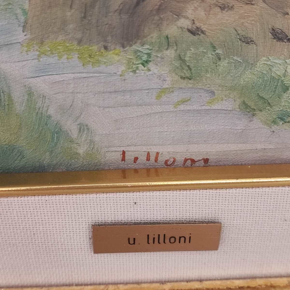 Work By Umberto Lilloni Oil On Canvas, Blackboard 1940 photo 7634.0