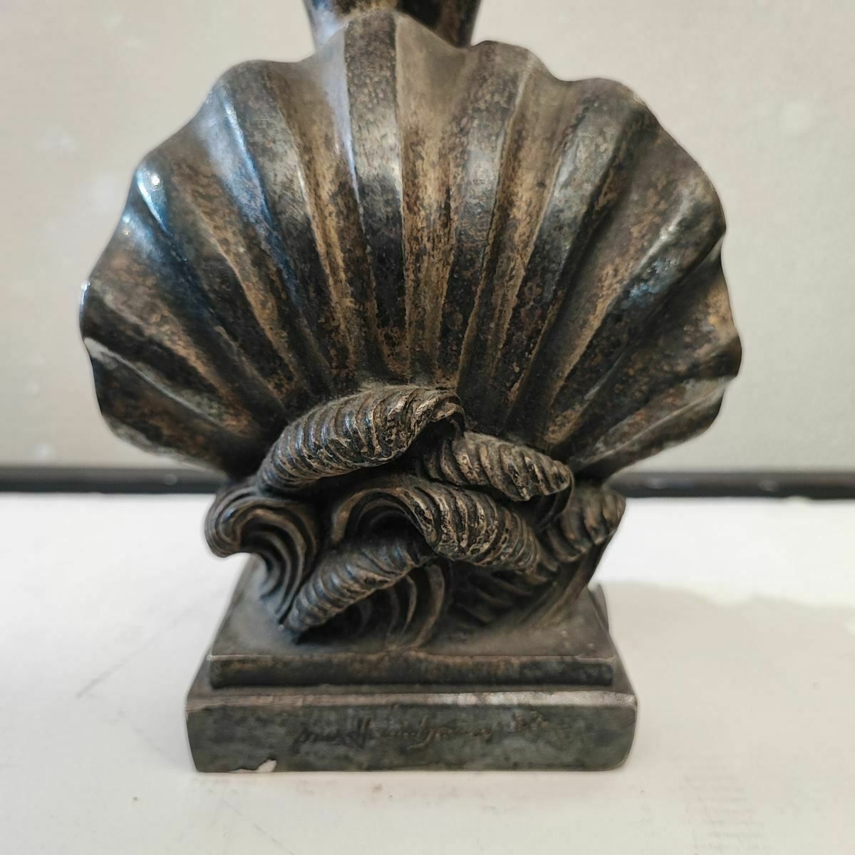 Art Silver Plated Bronze Sculpture Max Hamlet, Venus By Botticelli Year 1992 photo