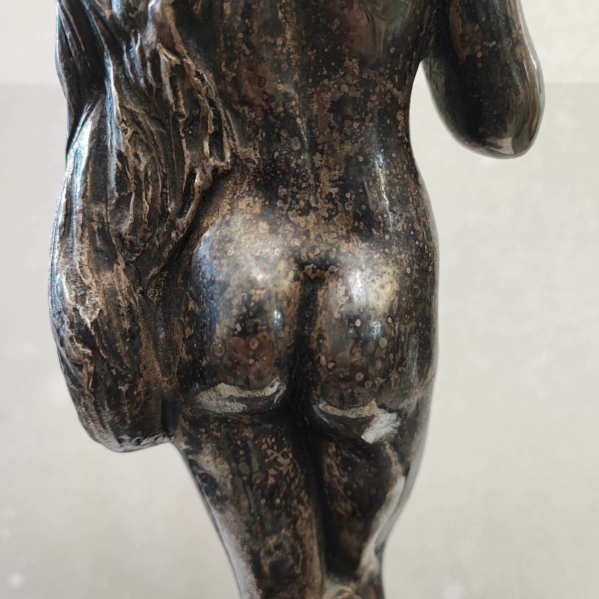 photo vinterior Silver Plated Bronze Sculpture Max Hamlet, Venus By Botticelli Year 1992