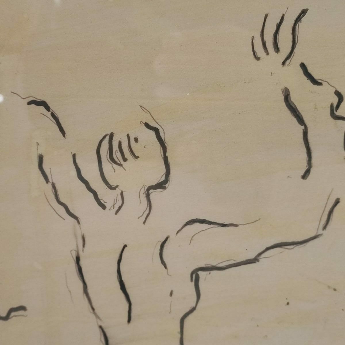 Work Of Virgiliogui Autograph Ink Technique Spatialism, The Mother photo 3580.0