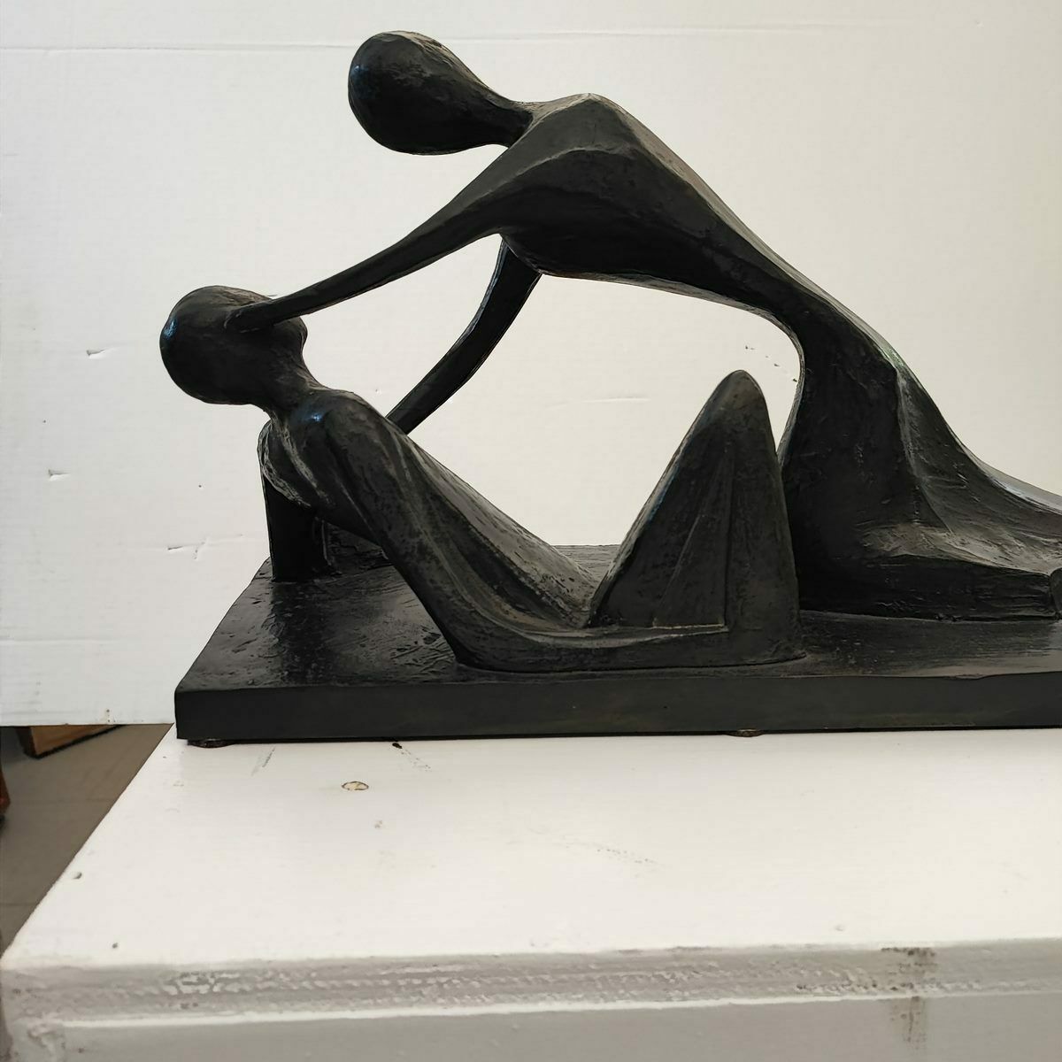 photo furniture Lost Wax Bronze Sculpture With Ceramic Method Of The Venturi Art Of Virgilio Guidi, Meeting
