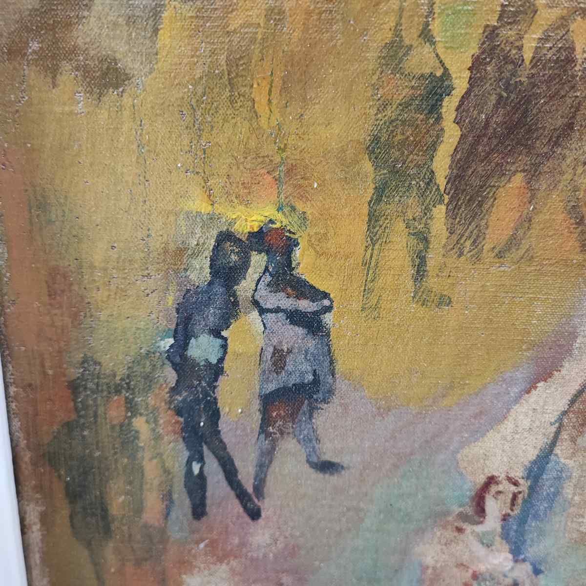 Art Oil Painting On Canvas By Mino Maccari, Il Girotondo, 1946 photo