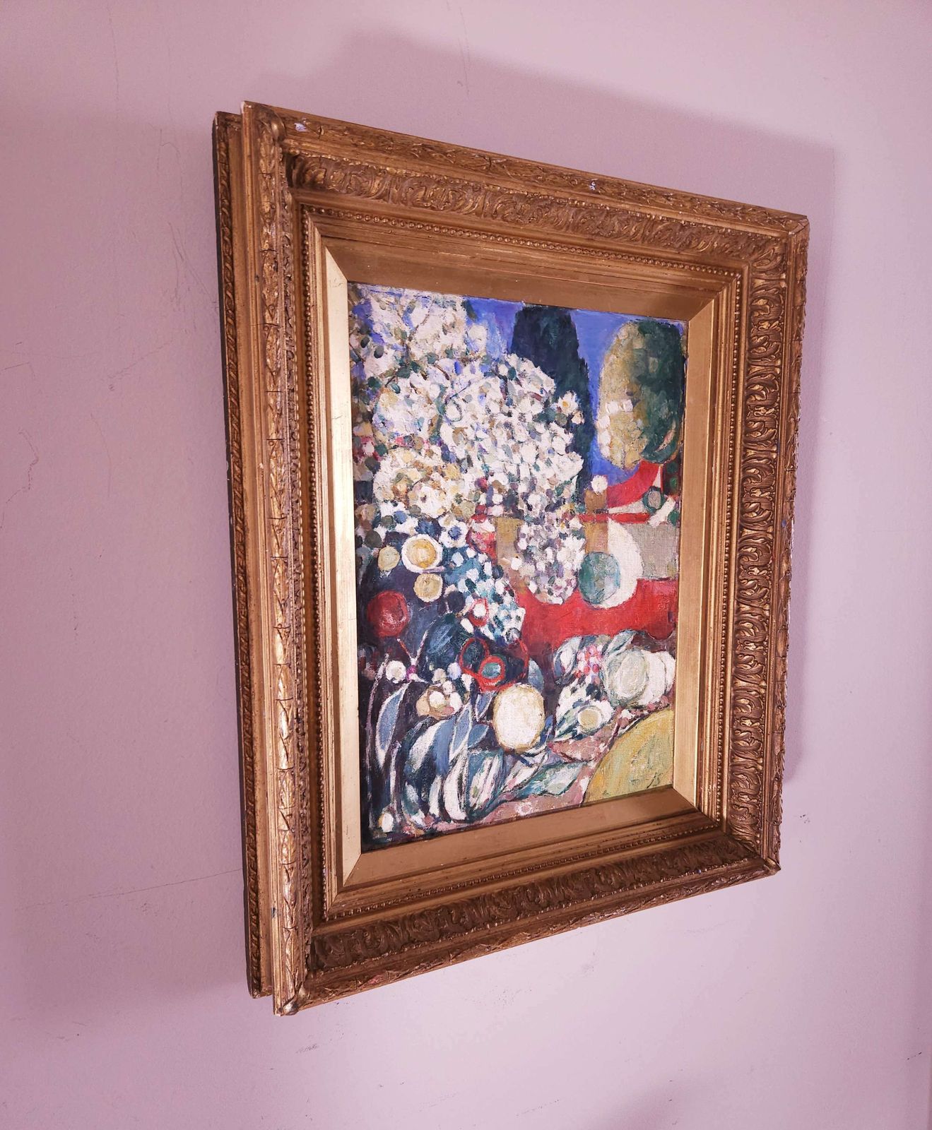 Oil Painting On Board In Victorian Frame By Suffolk Artist John Sergeant B.1933 photo furniture