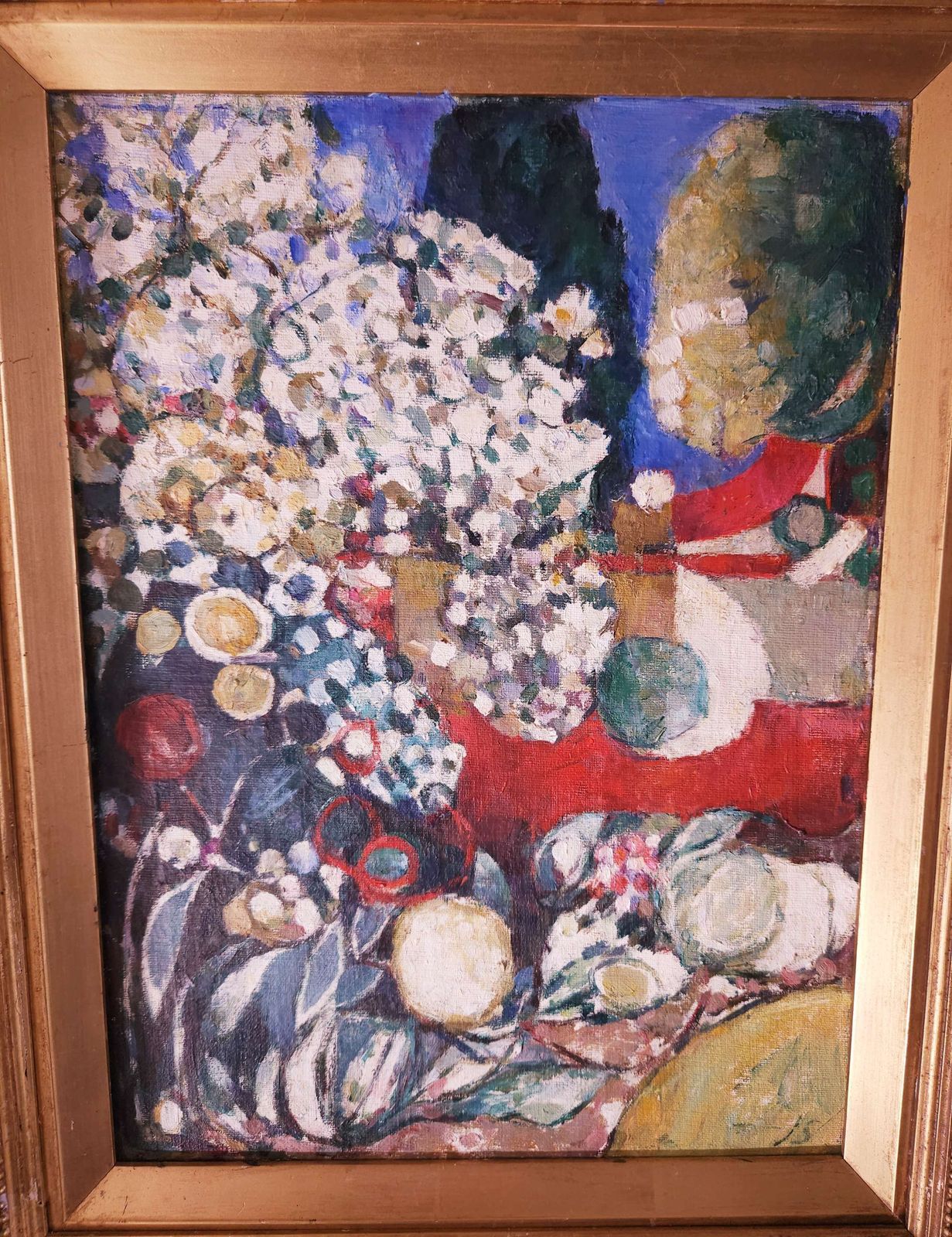 photo furniture Oil Painting On Board In Victorian Frame By Suffolk Artist John Sergeant B.1933