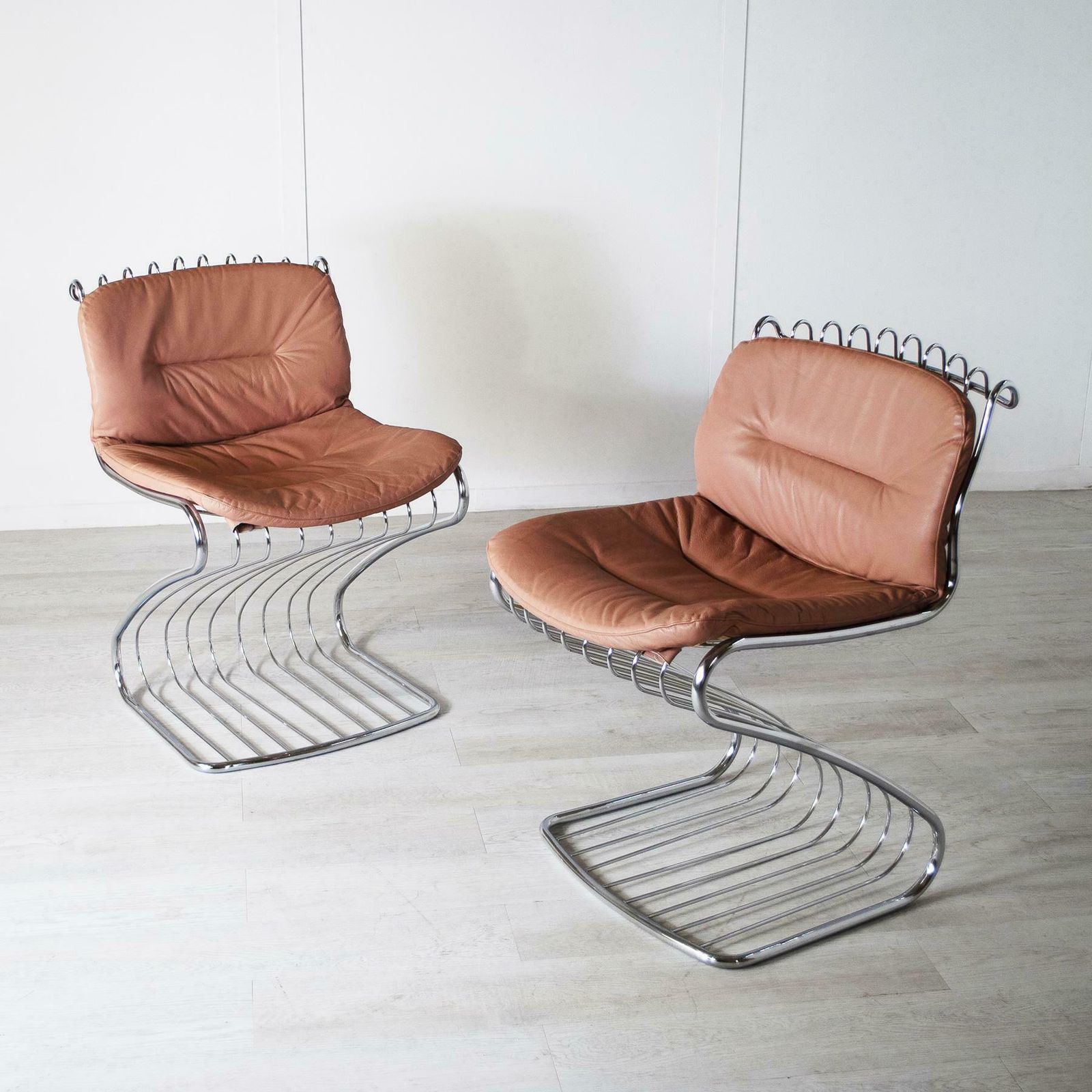 Gastone Rinaldi Set Of 4 Chairs For Rima 1970s photo vintage