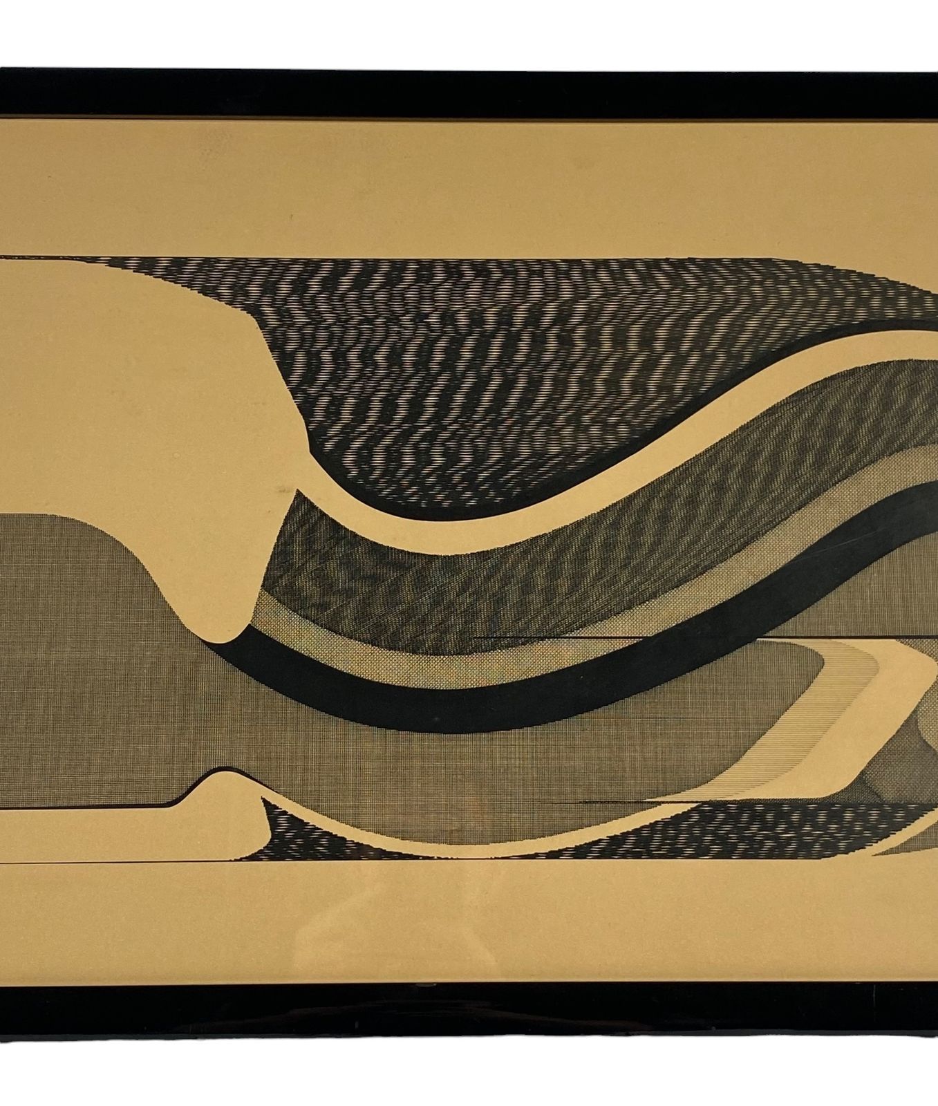 Art Abbahao, Untitled Great Stylized Fish, China On Paper, Italy 1976 photo