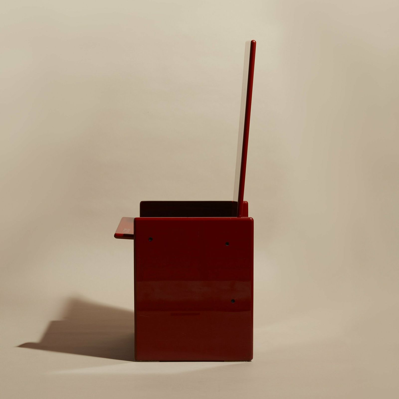 Italian Modern Red Wood Kazuki Chair photo vinterior